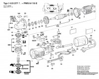 Bosch 0 603 277 703 Pws 6-115 E Angle Grinder 220 V / Eu Spare Parts